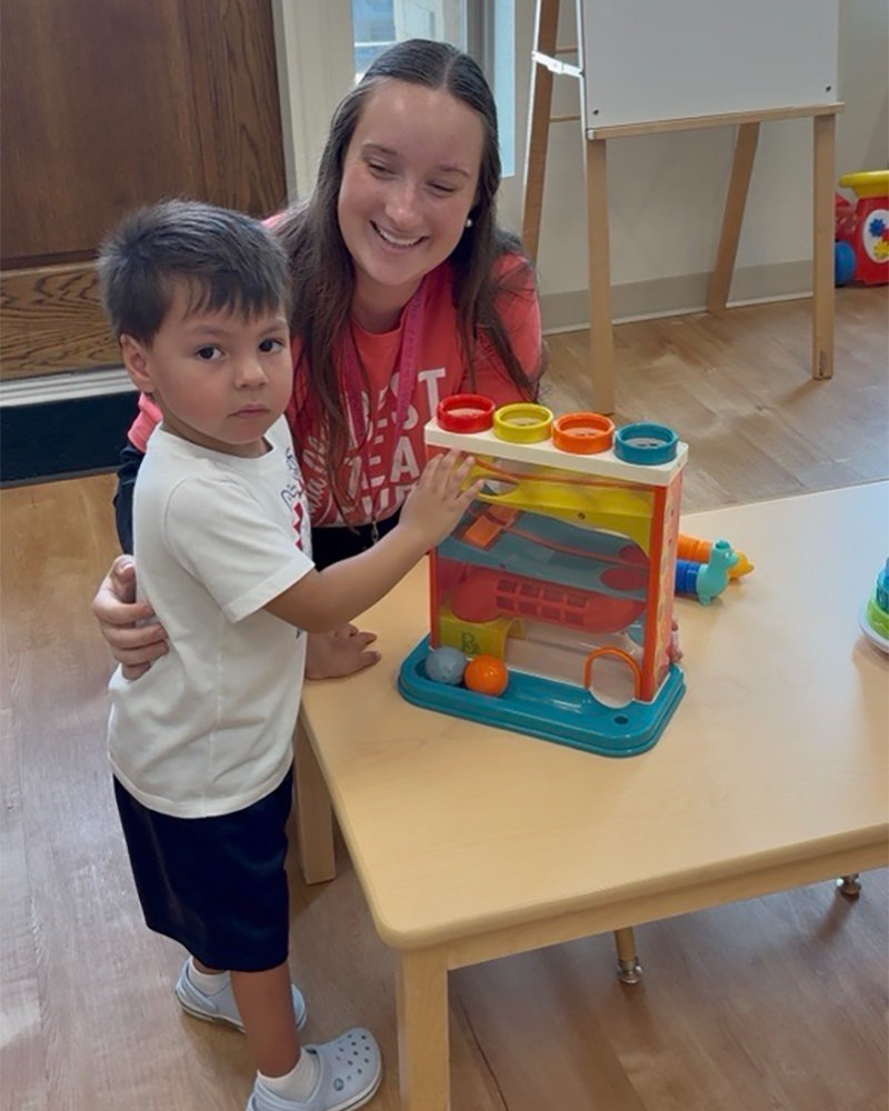 PediaPlex therapist playing with a child